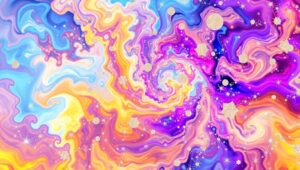 Temporal Echoes in Abstract Form – free AI stock image