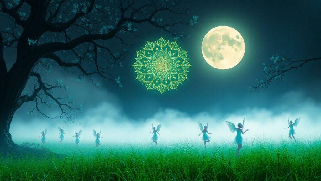 The Dance of Ethereal Spirits – free AI stock image