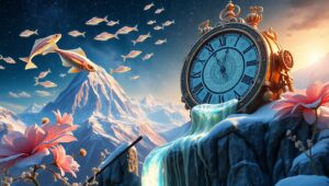 The Dreamscape of Time and Nature – free AI stock image