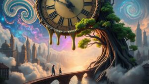 The Dreamscape of Time and Space – free AI stock image