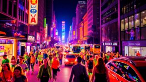 Thermal City Life at Night 3lo – free AI stock image