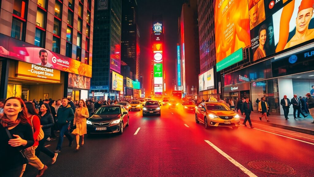 Thermal Night in a Cityscape – free AI stock image