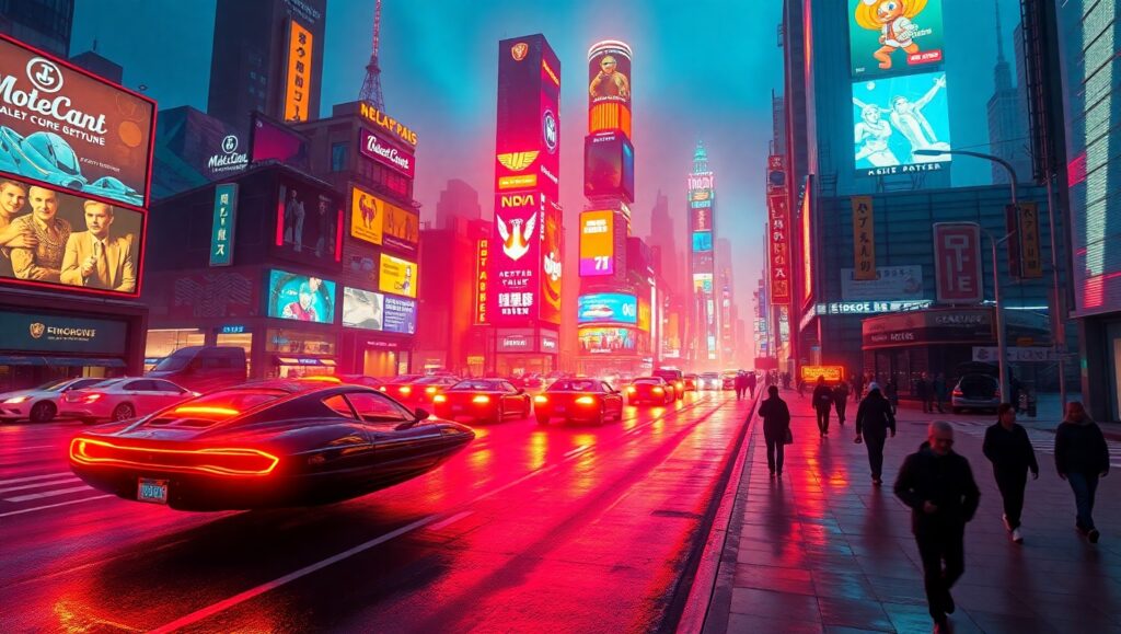 Thermal View of a City at Night – free AI stock image
