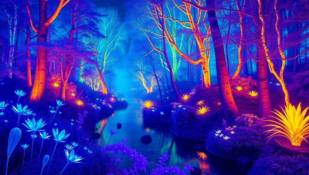 Thermal Vision Forest Adventure – free AI stock image