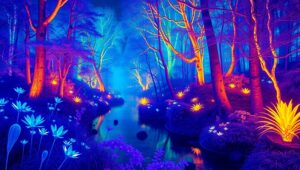 Thermal Vision Forest Adventure – free AI stock image