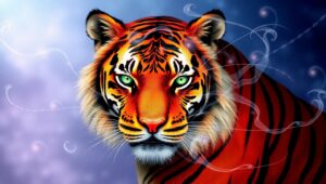 Tiger in Mandala Patterns – free AI stock image