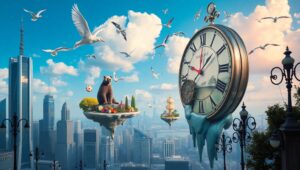 Time and Nature Intertwined – free AI stock image