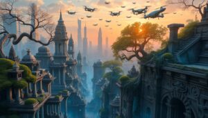 Timeless Harmony: Nature Meets – free AI stock image