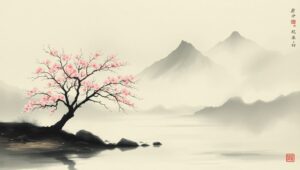 Tranquil Cherry Blossom Serenity – free AI stock image