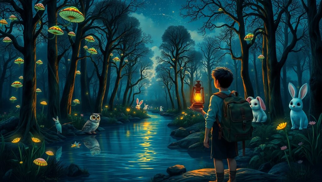 Twilight Forest of Wonders – free AI stock image
