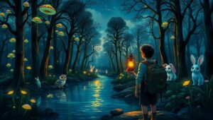Twilight Forest of Wonders – free AI stock image