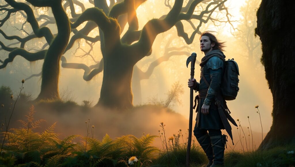Twilight Mysteries of the Forest – free AI stock image