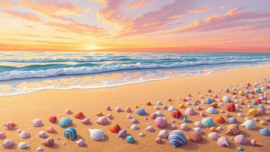 Twilight Serenity by the Shore – free AI stock image