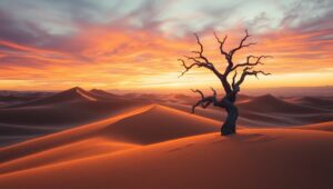Twilight Serenity in Desert Dunes 3S0 – free AI stock image