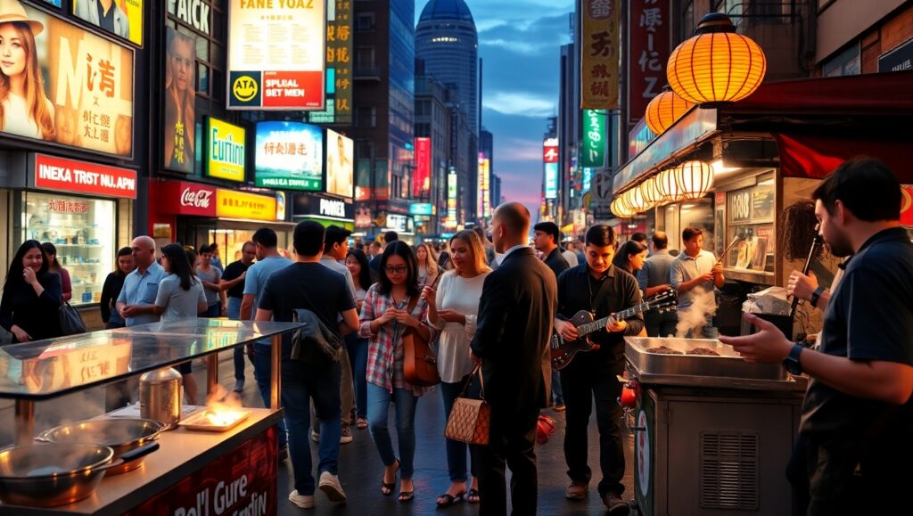 Twilight Vibes in the City – free AI stock image