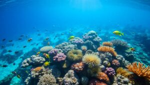 Underwater Harmony in a Coral Reef – free AI stock image