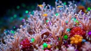 Underwater Microscopic Life Exploration – free AI stock image