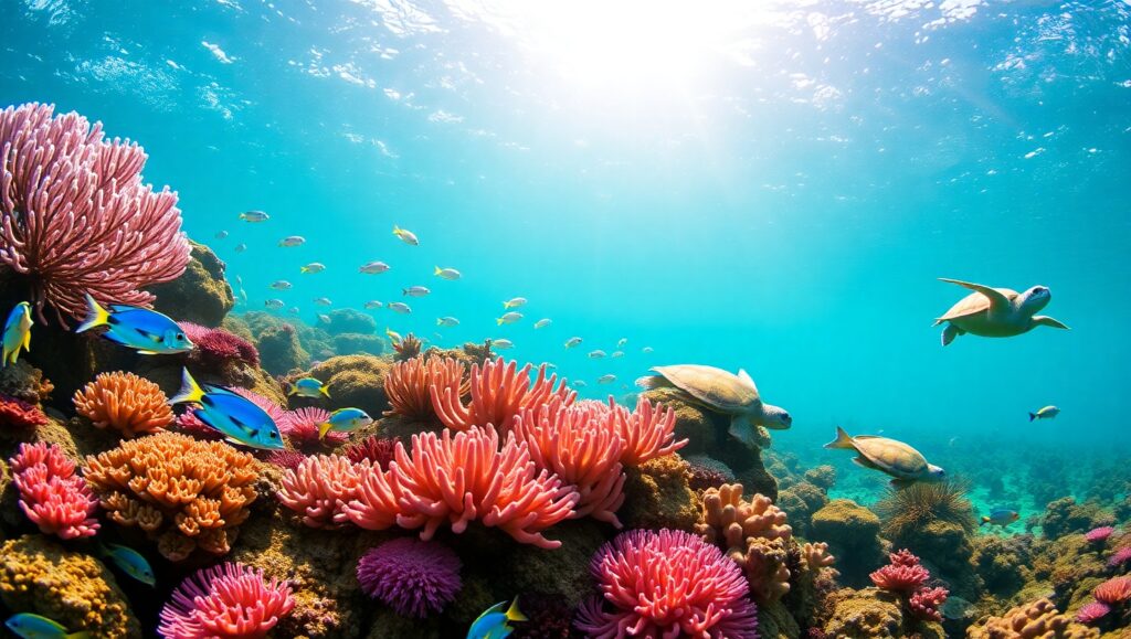 Underwater Paradise Full of Life – free AI stock image