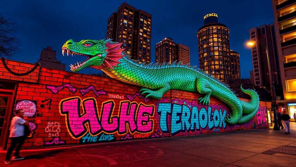 Urban Clash of Nature and – free AI stock image