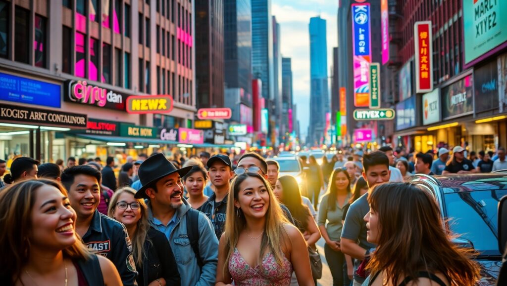 Urban Connections at Dusk bS1 – free AI stock image