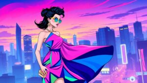 Urban Elegance in Fashion Design – free AI stock image