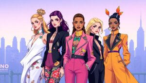 Urban Elegance Through Fashion Illustration – free AI stock image