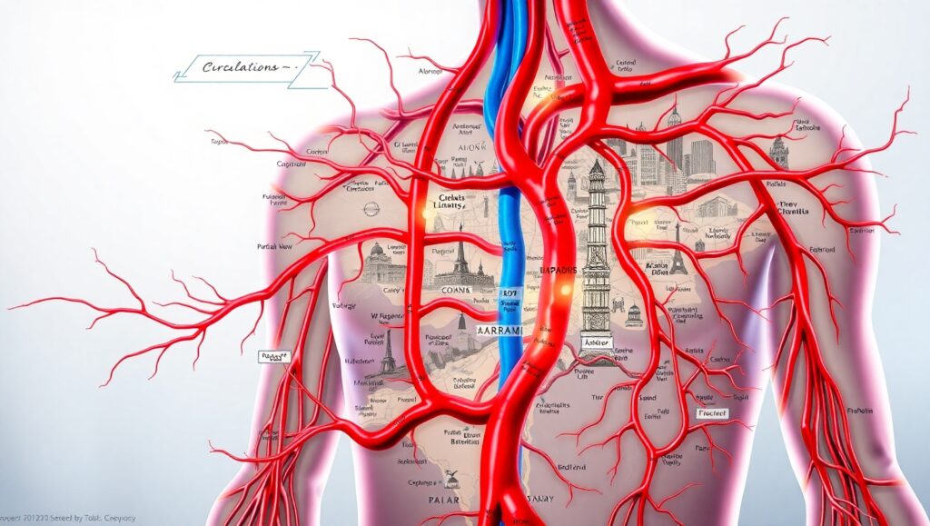 Urban Flow: Circulatory System Connections – free AI stock image