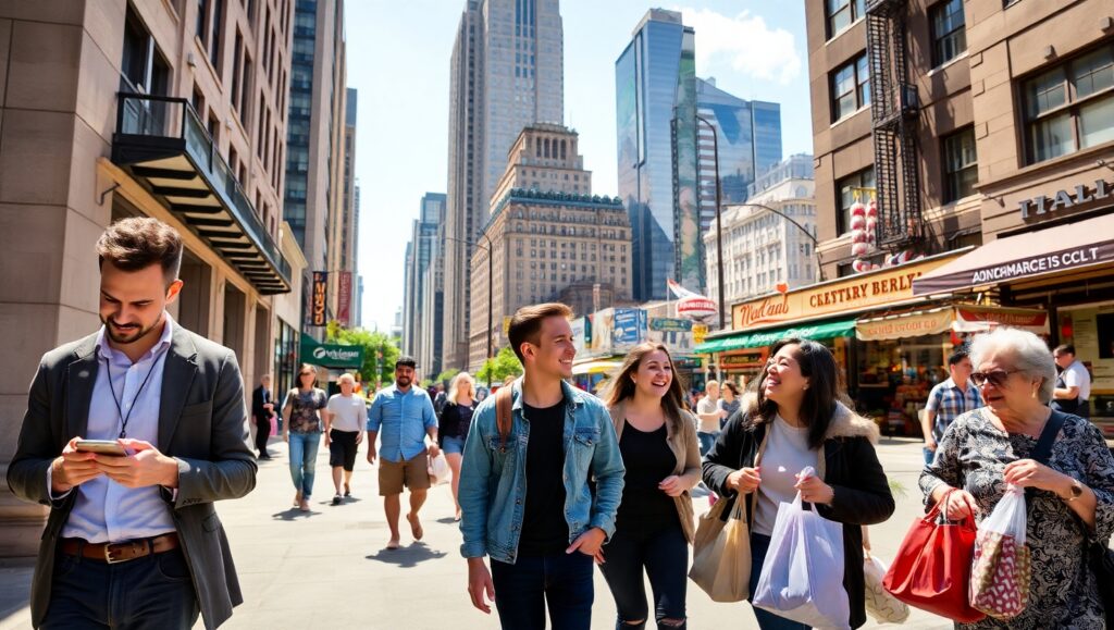 Urban Life in Motion – free AI stock image