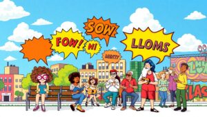 Urban Life in Pop Art Colors – free AI stock image