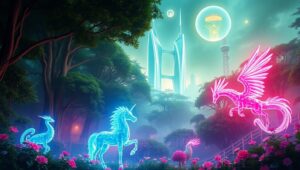 Urban Nature in Augmented Reality – free AI stock image