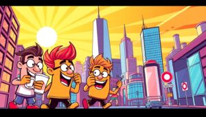 Urban Pop Art Adventure – free AI stock image