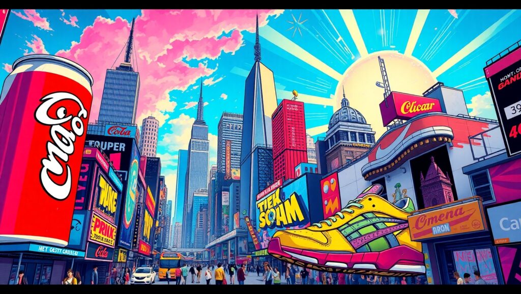 Urban Pop Art Extravaganza – free AI stock image