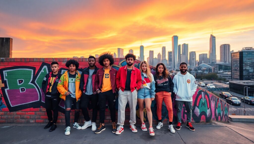 Urban Streetwear Vibes at Sunset – free AI stock image