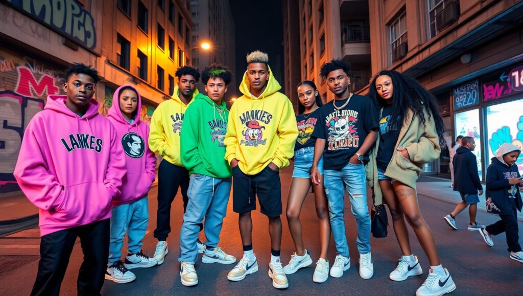 Urban Streetwear Vibes Come Alive – free AI stock image