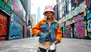 Urban Streetwear Vibes in City Life – free AI stock image