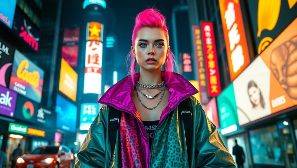 Urban Wildlife Streetwear Collection – free AI stock image