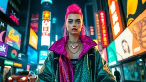 Urban Wildlife Streetwear Collection – free AI stock image