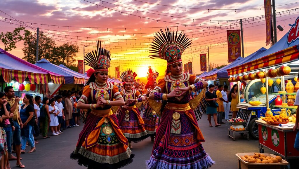 Vibrant Cultural Festival Celebration – free AI stock image