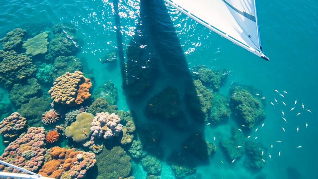 Vibrant Life Beneath Blue Waves – free AI stock image