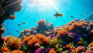 Vibrant Life Under the Sea – free AI stock image