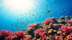 Vibrant Underwater Coral Ecosystem – free AI stock image
