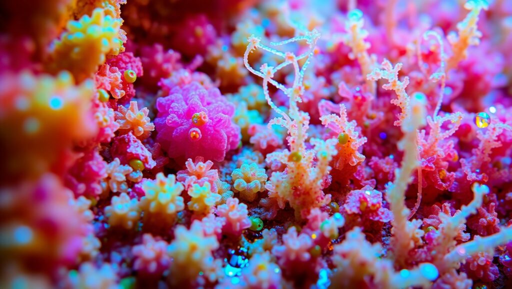 Vibrant Underwater Microcosm – free AI stock image