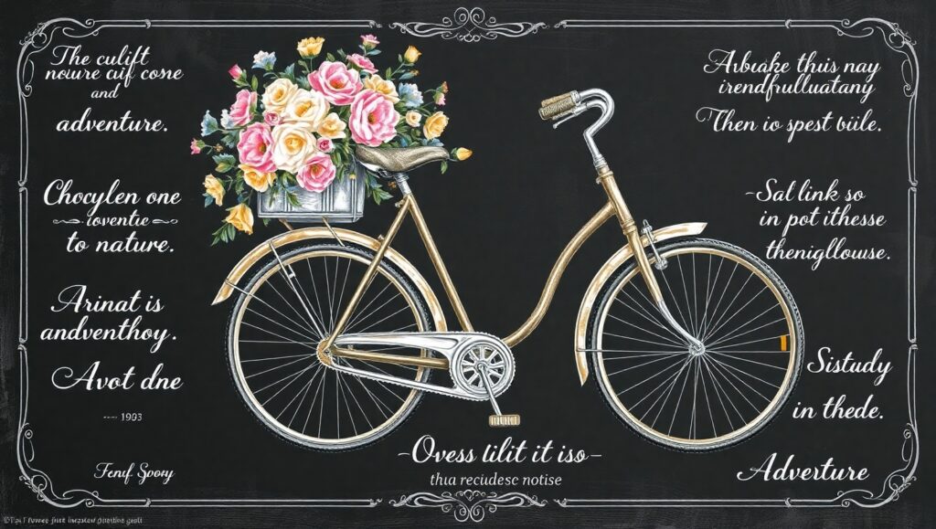 Vintage Bicycle in Blooming Nature – free AI stock image