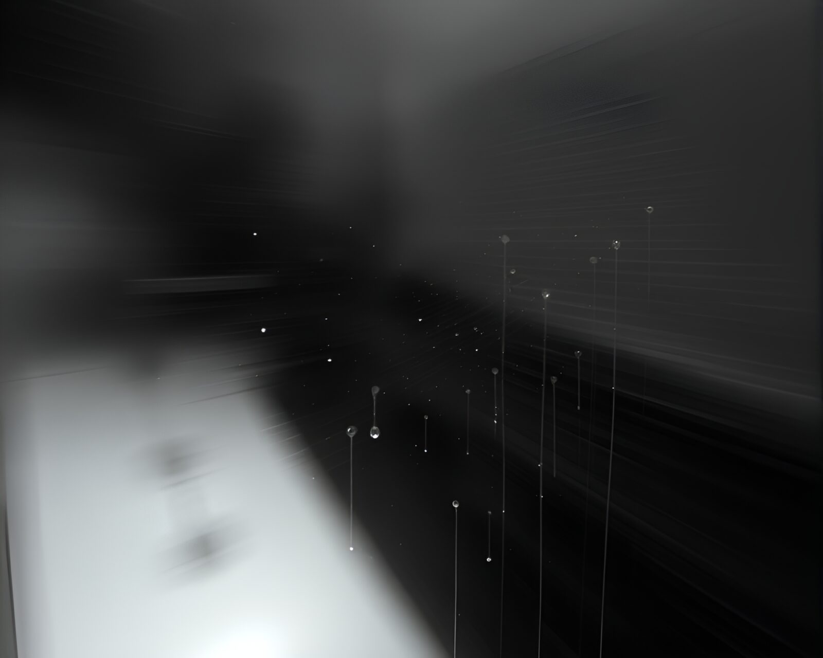 Abstract art with swirling time dilation effect and motion blur