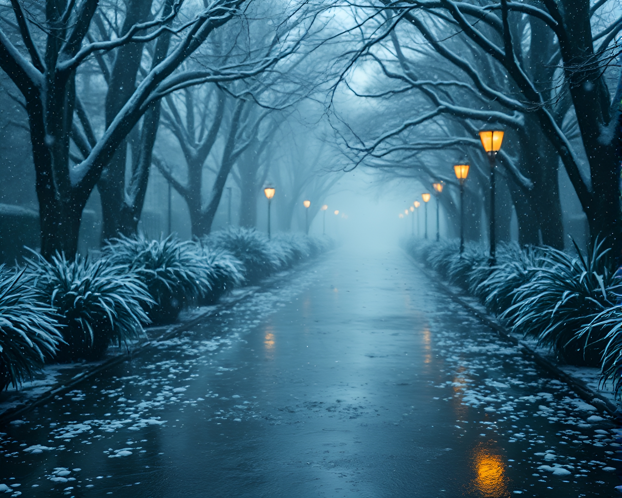 Glistening Savannah: Dystopian Water Droplets – free AI stock image