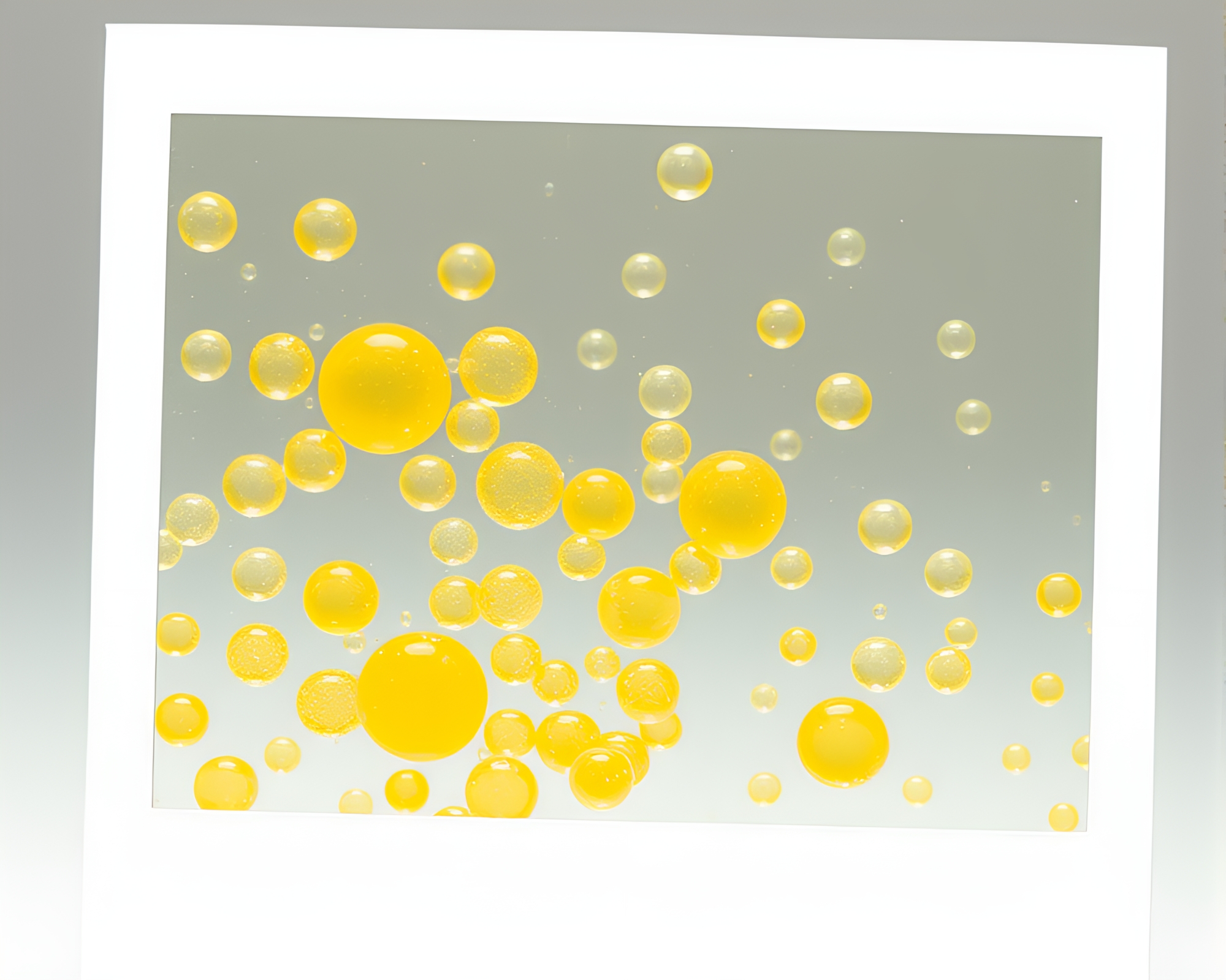 Mesmerizing Floating Crystal in Mustard Yellow Glow – free AI stock image