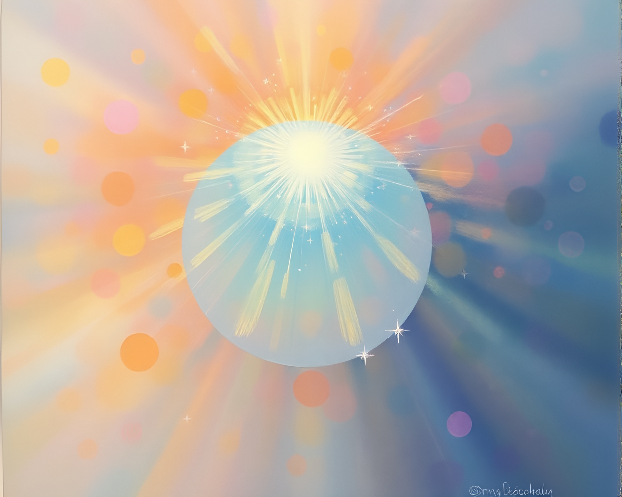 Enchanted Fairy Glade with Lens Sunburst – free AI stock image