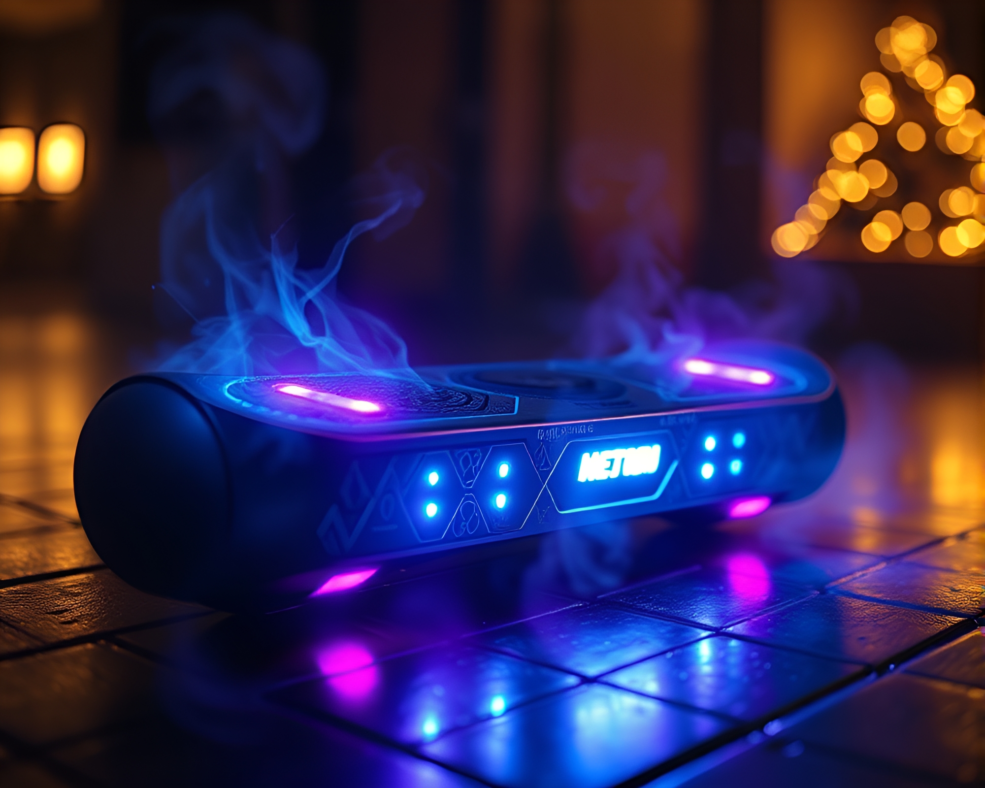 Engraved Hoverboard Sorcery: Cinemagraph Magic – free AI stock image