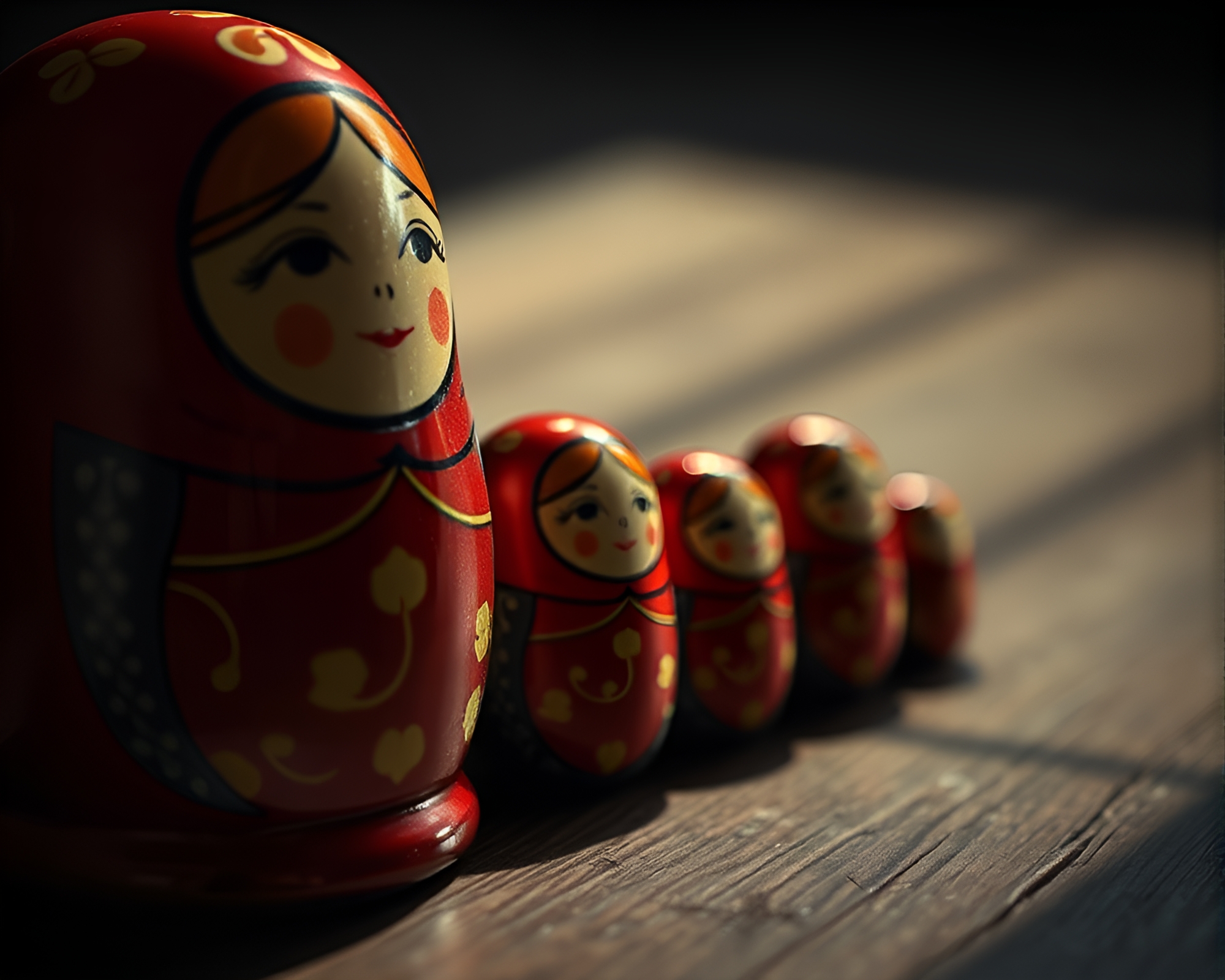 Matryoshka Doll In Candid Hyper-Realism – free AI stock image