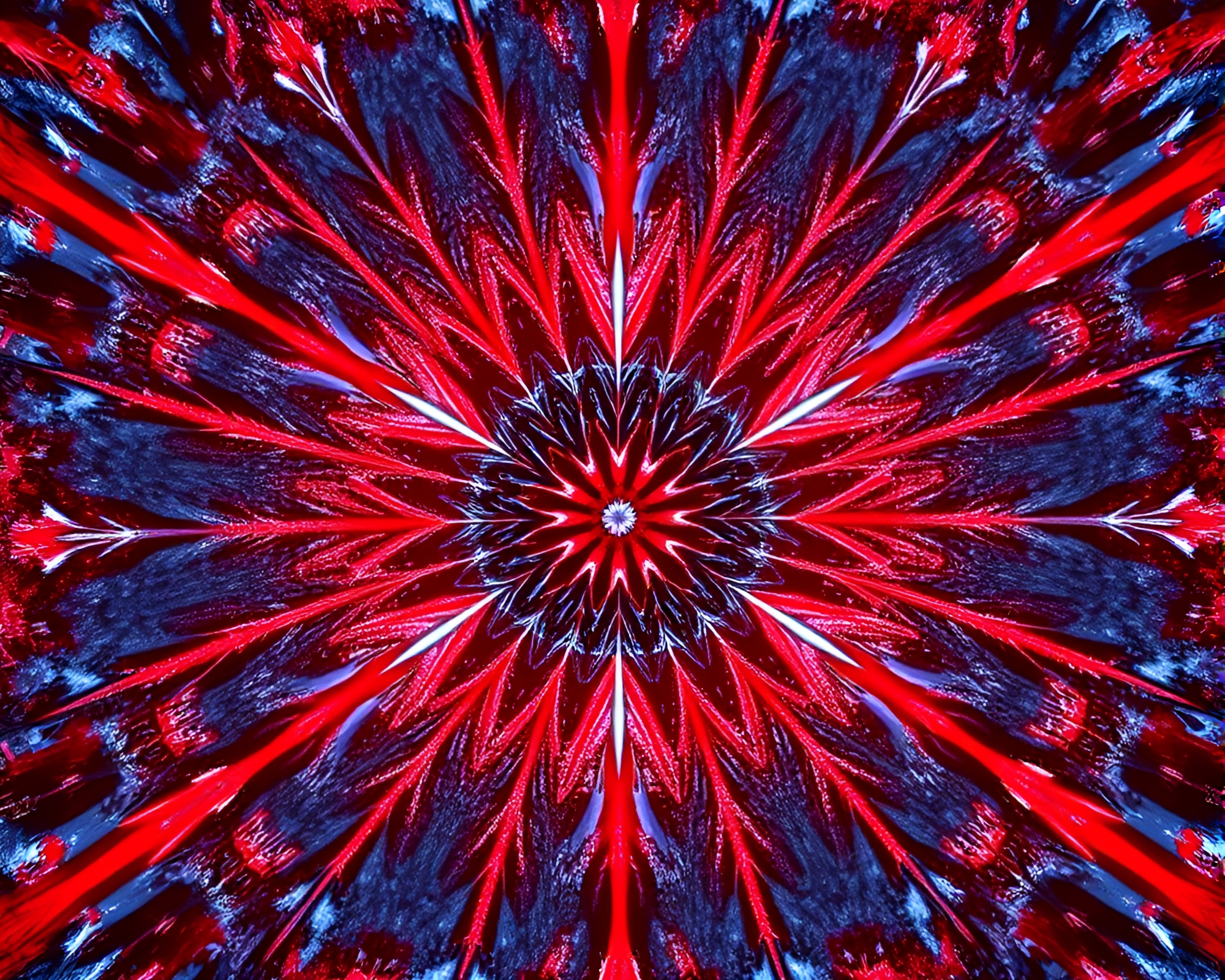 Surreal Winter Wonderland: Radial Symmetry Sketch – free AI stock image